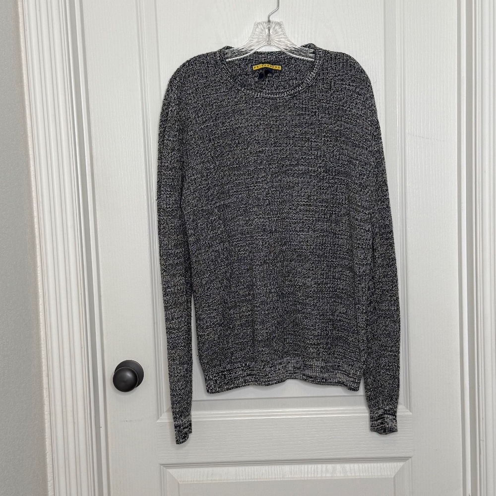Prince and Fox Heather Blue Mens L Crewneck Pullover Sweater